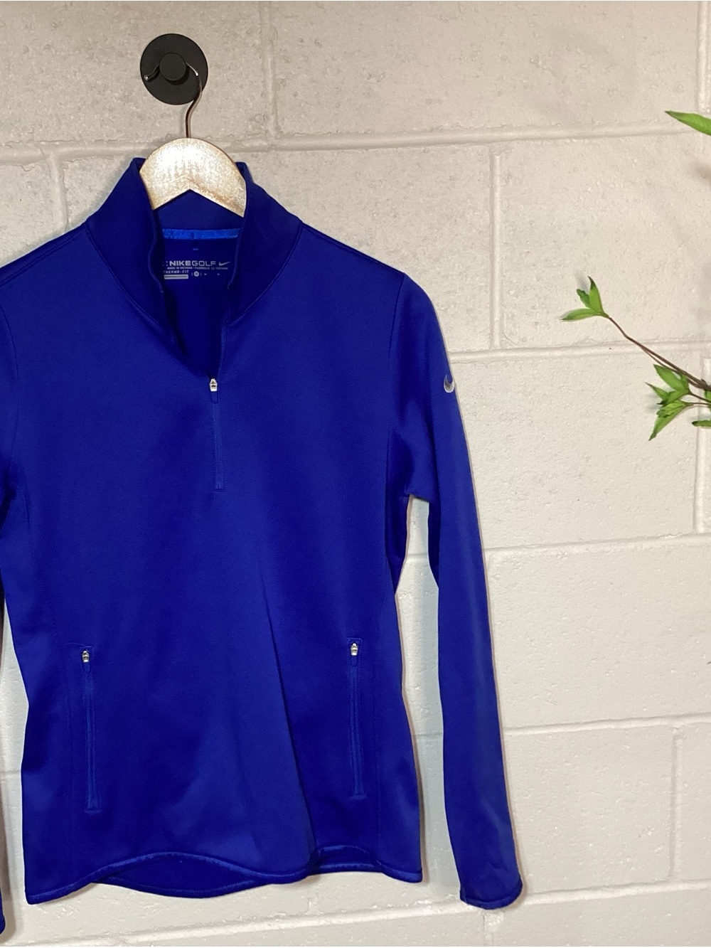 Nike Women's Deep Royal Blue Quarter‑Zip Golf Pull Over